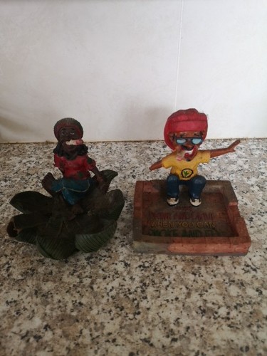 Vintage ashtray rastafarian - vintage,