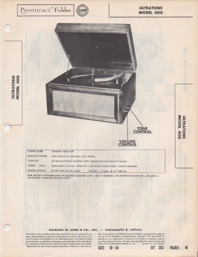 1954 ultratone 400 - ultratone,