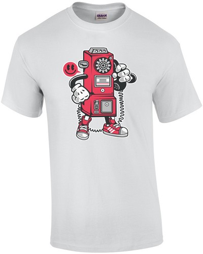 Retro pay phone shirt - pay,