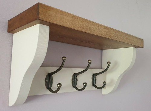 Coat rack with shelf - coat, handmade
