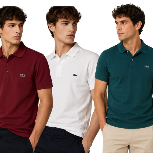Mens lacoste plain polo shirt - lacoste,