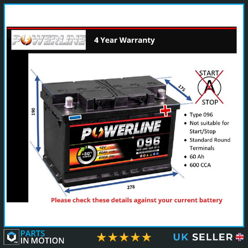 Battery fits citroen - citroen, berlingo