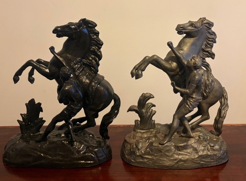 Antique pair marly - marly, horses