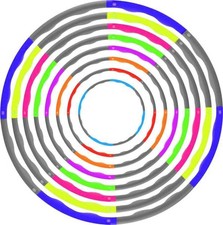 PROFESSIONAL HULA HOOP WEIGHTED COLLAPSIBL FITNESS EXERCISE MASSAGER ABS WORKOUT