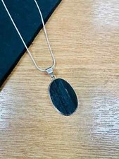 raw black tourmaline Crystal NECKLACE Healing Gemstone Pendant Reiki Necklace
