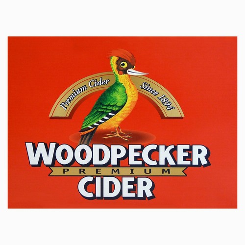 Woodpecker cider retro - cider, metal