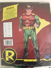 Batman Robin Fancy Dress Boy's Costume Age 3 / 4 Years Amscan Green Red New F1