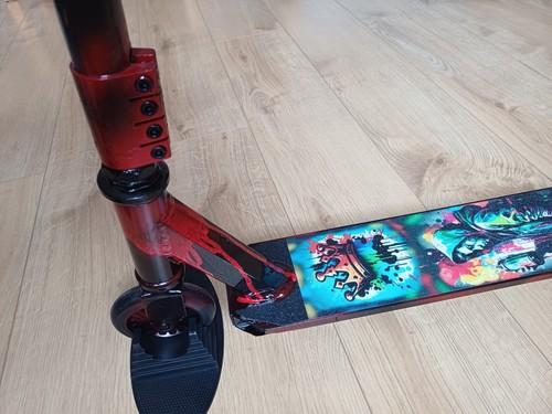 Stunt scooter hand painted - stunt,