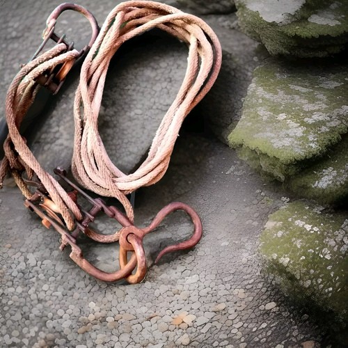 Vintage rope block - rope, &