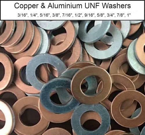 Copper aluminium unf washers - copper,
