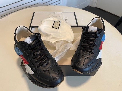 Gucci rhyton web print leather - gucci,