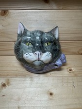 Babacombe Cat String Holder, ceramic vintage 