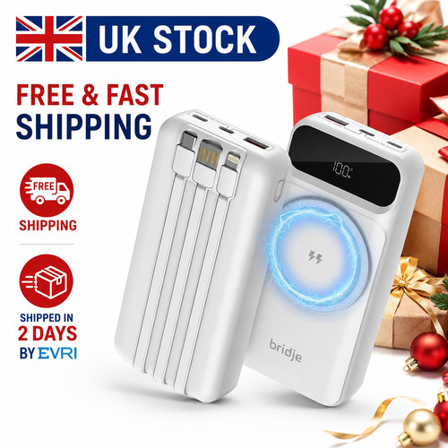 20000mh bridje power bank fast - bridje,