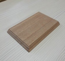 150mm x 100mm wooden model base mahogany pattress display mount plinth cap 