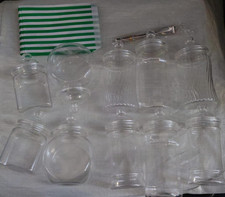 10x Plastic Sweet Jars Set