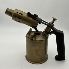 Antique Brass Paraffin Blow Lamp Torch, Sweden