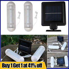 2PCS Solar Powered LED Shed Light With Pull Switch Barn Lamp for Indoor Outdoor