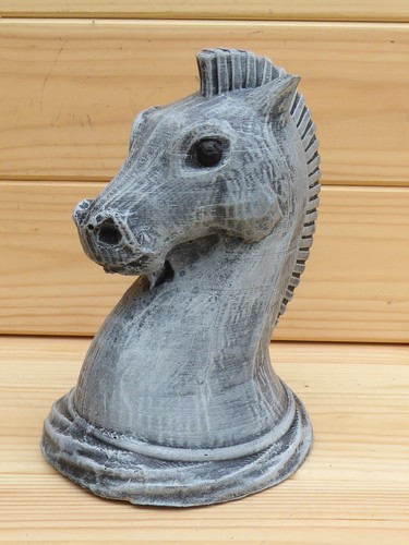 Handcrafted cast stone - cast, horse