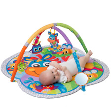 Playgro Clip Clop Musical Activity Baby Gym Play Mat with Hanging Toys & Mirrors