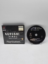 KURUSHI FINAL Playstation 1 PS1 RARE BLOCKBUSTER EX RENTAL DISC PAL - VGC