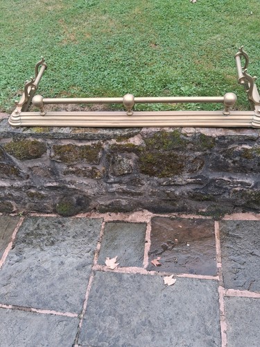 Brass fire fender - brass,