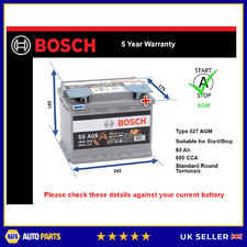 AGM Car Battery fits PEUGEOT