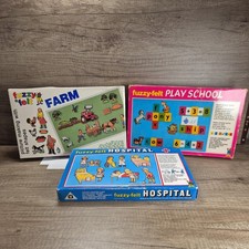 3 Boxes Of Vintage Fuzzy Felt