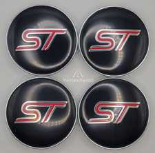 SET OF 4 ST RED & BLACK 60mm
