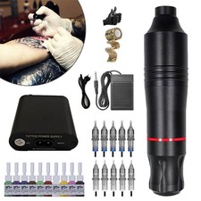 Tattoo Machine Set Wireless, Tattoo Kit, Tattoo Starter Kit Complete for Beginners