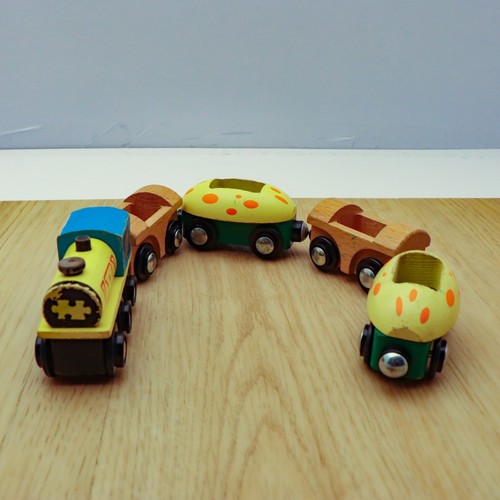 Wooden train track with - wooden,