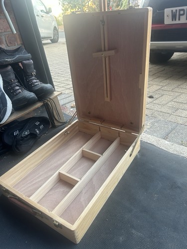Wooden artist box easel - artist,