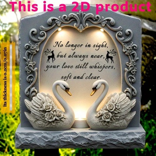 Acrylic flat memorial - 2d,