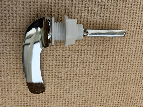 Chrome cistern handle - cistern,