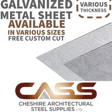 GALVANIZED METAL SHEET - VARIOUS SIZES & THICKNESS 0.7 - 3.0mm - FREE CUSTOM CUT