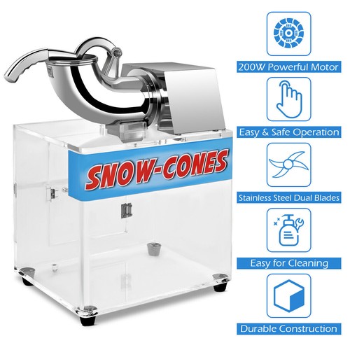 Powered snow cone maker shaved - snow,