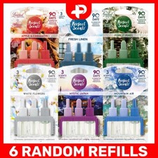 Febreze 3Volution Plug In Refills Perfect Scents Air Freshener Random Pack of 6