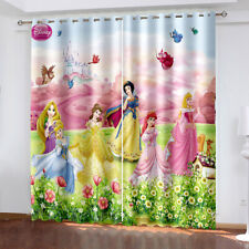 Curtains Eyelet Blackout Opaque Bedroom/Living Room/Door Decor/Disney Princess