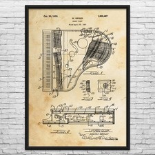 Grand Piano Patent Wall Art