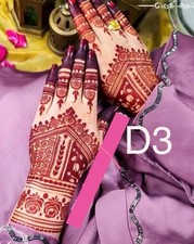 2 India Henna Stencils