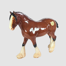 Vintage Beswick Shire Horse Mare Figurine | Rare Design