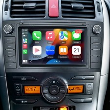 7" Car Stereo For Toyota Auris E150 2006-2012 Carplay Android 15 Gps Sat Nav 64G