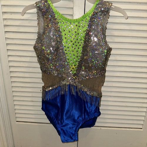 Lime green and blue - ,