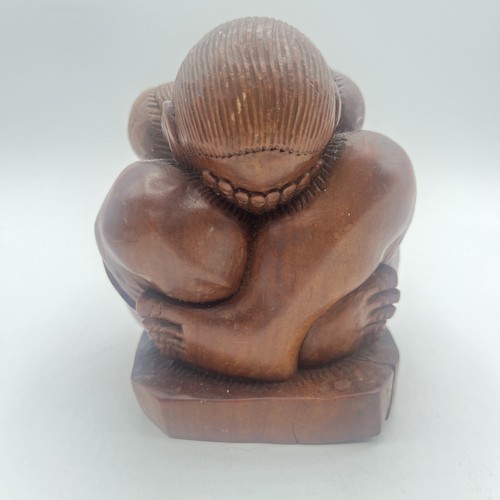 Hand carved wooden - carved, man