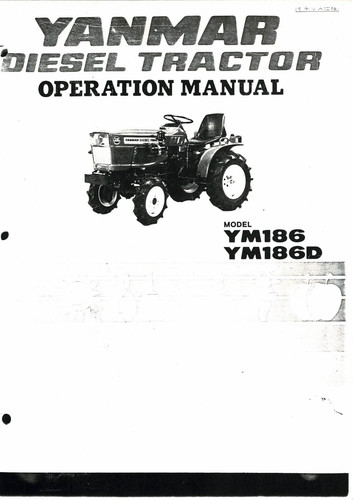 Yanmar diesel tractor ym186 - yanmar,