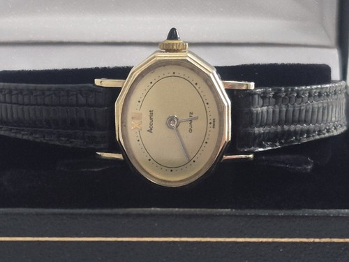 9ct gold accurist - accurist, ladies