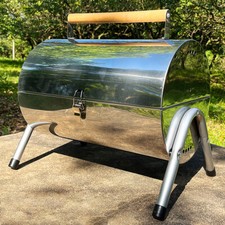 Barrel BBQ Grill Portable Barbecue Outdoor Grills Stainless Steel Camping Cooker