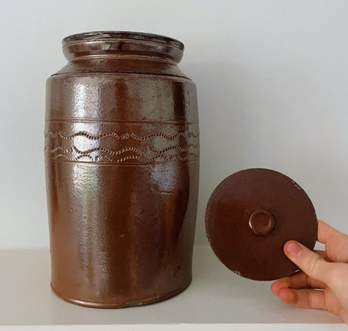 Stoneware salt glazed large - salt,