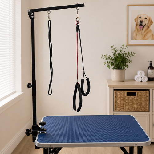 Dog grooming arm - arm, table