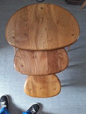ercol pebble nest of tables