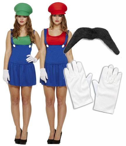 Ladies mario luigi 80s 90s - luigi,